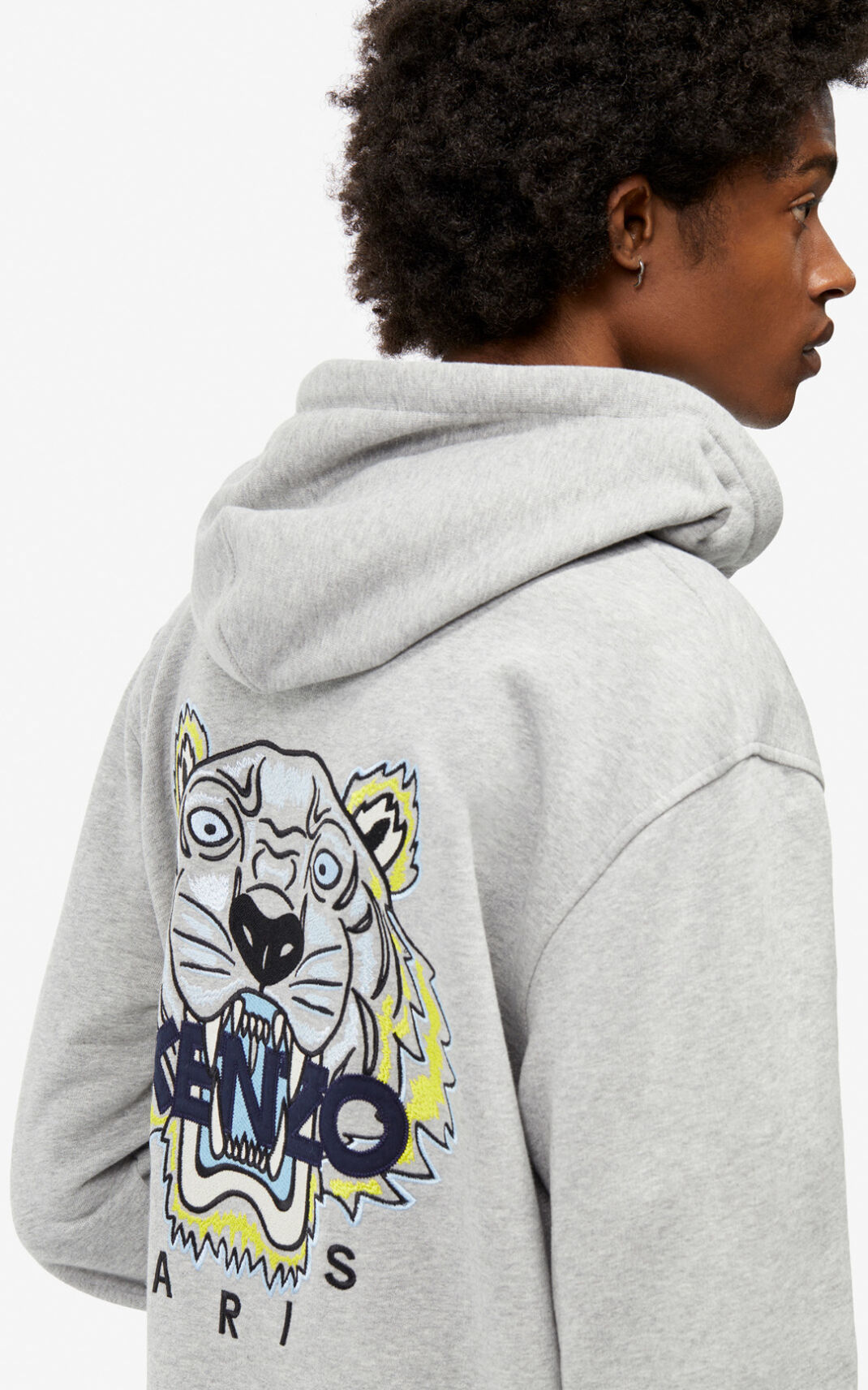 Kenzo Tiger zipped Melegítő Felső Férfi Szürke | ID.567079